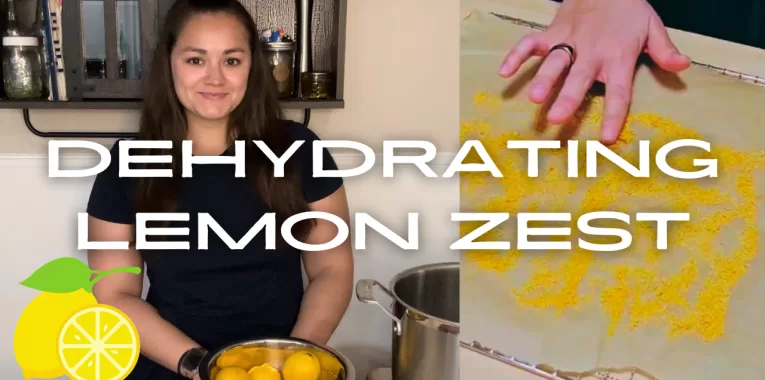 Dehydrating Lemon Zest